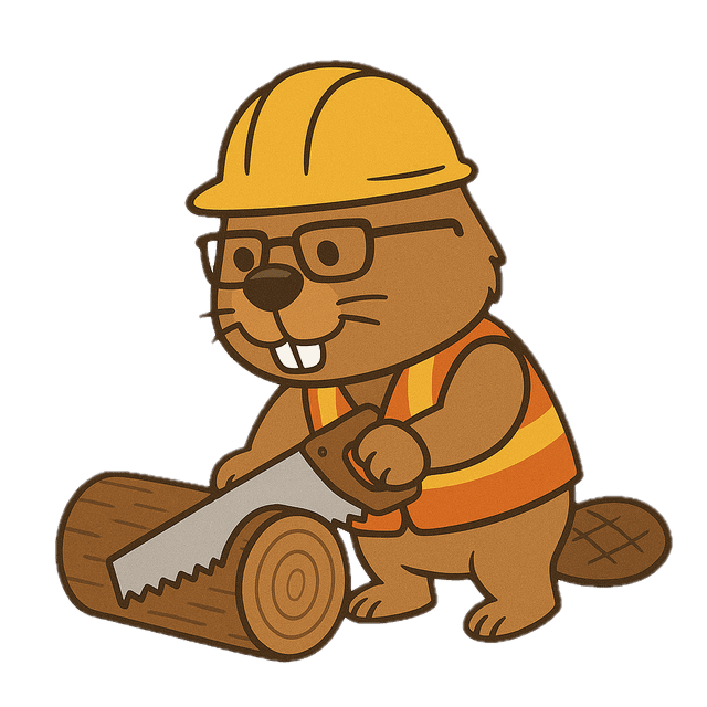 AgentMan sawing a log